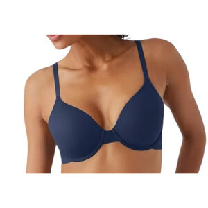 Wacoal Bra 852189 How Perfect Wire Free T-shirt blue size 34B